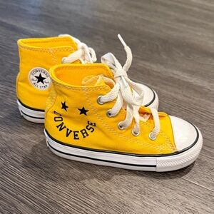 Converse Chuck Taylor Toddler/Kids Bright Yellow High-Tops